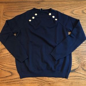 The Limited Button Sweater